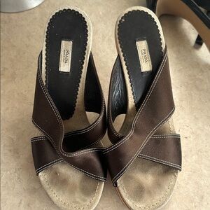 Prada Women's Dark Brown Mules